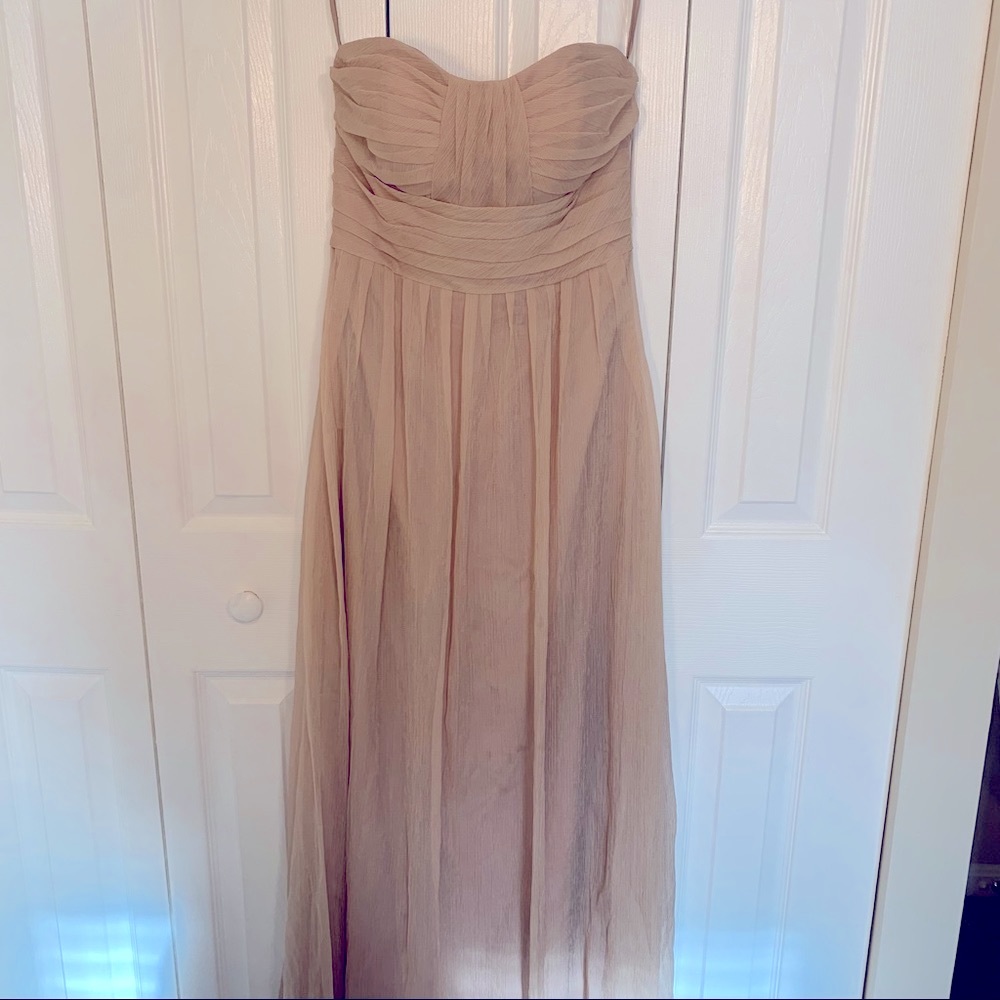 Love Lane Beige Nude Bridesmaid Dress